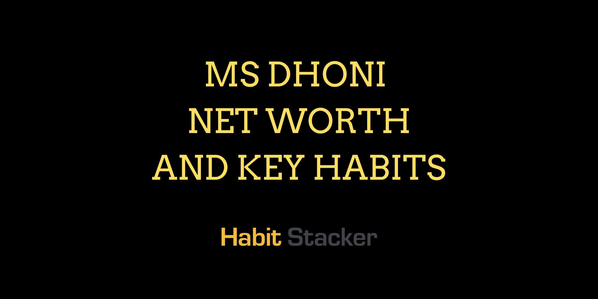 MS Dhoni Net Worth