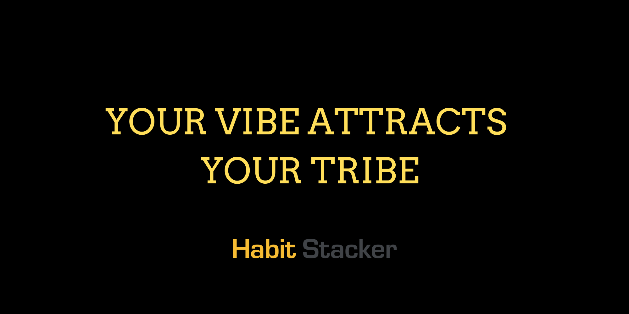 Your Vibe Attracts Your Tribe