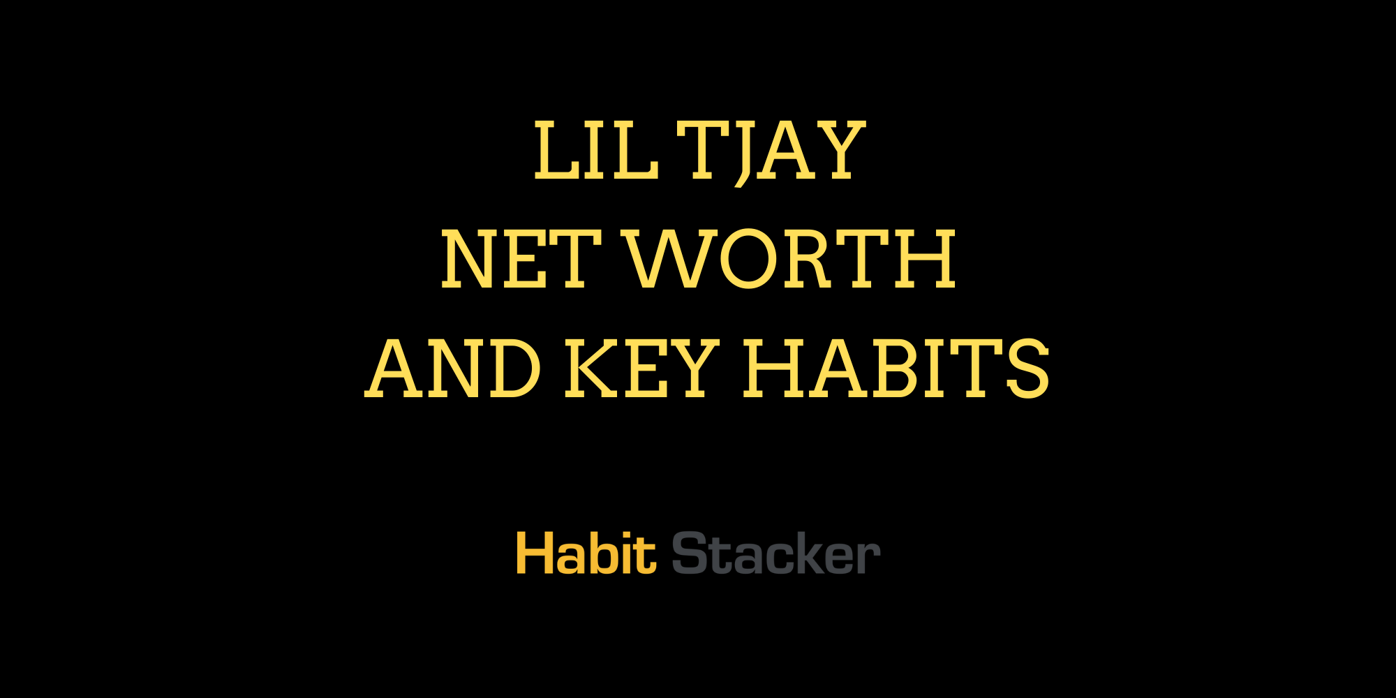 Lil Tjay Net Worth and Key Habits