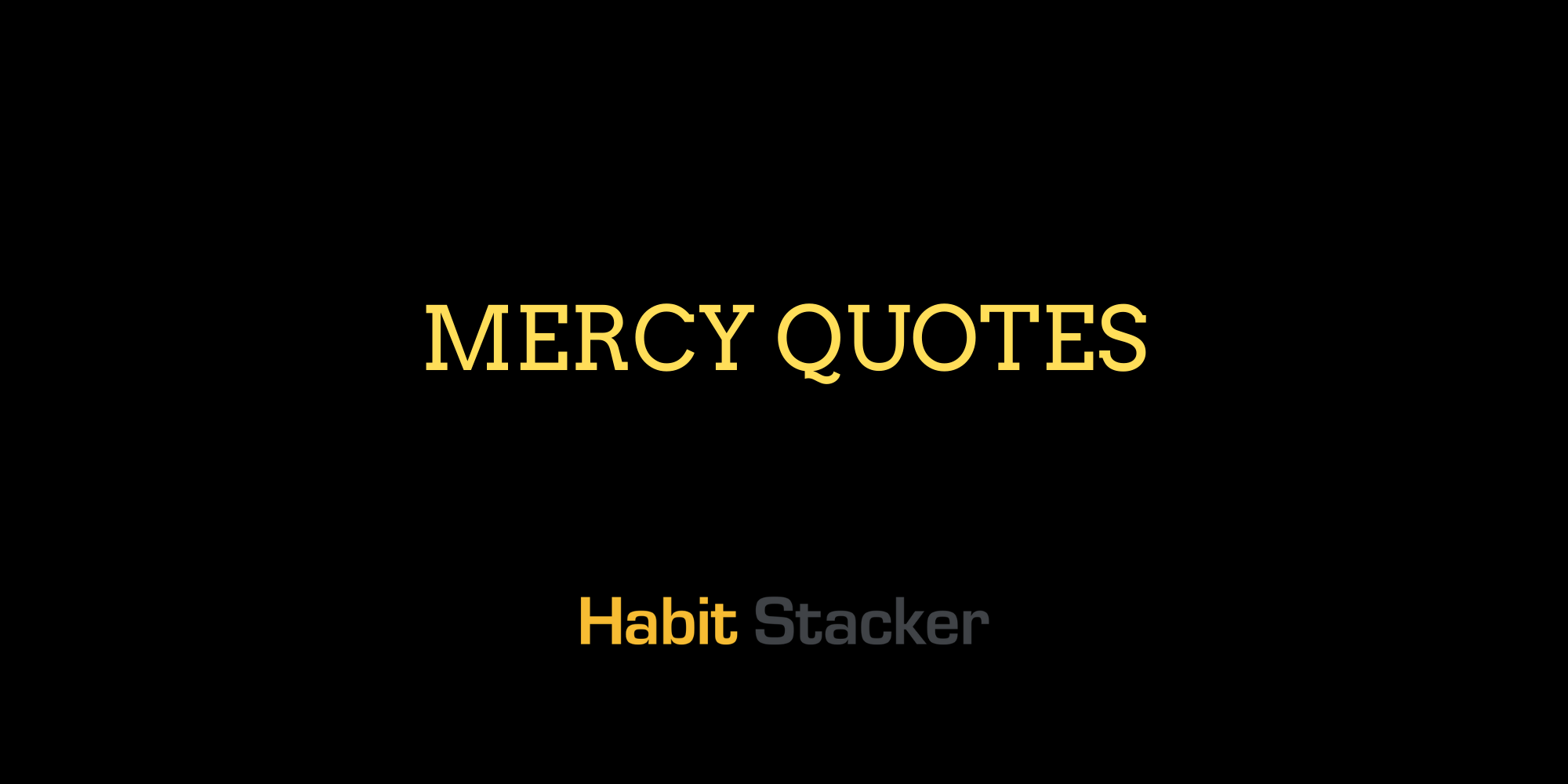 Mercy Quotes