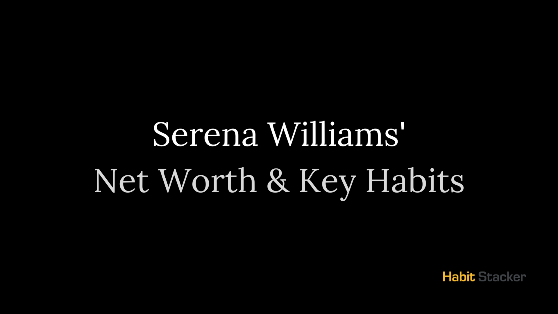 Serena Williams'
