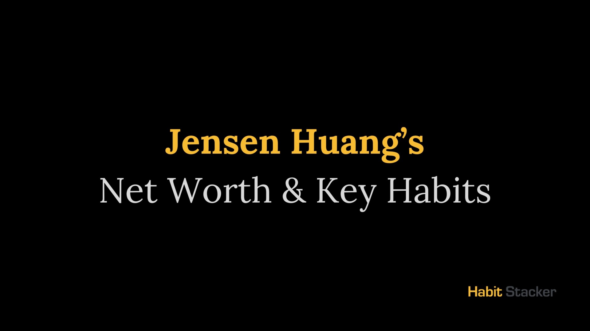 Jensen Huang